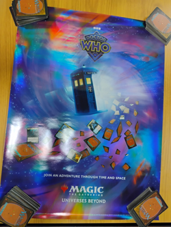 MTG Universes Beyond Doctor Who Retail Promo Foil Poster 18x24 Wizards Of The... - Image 1