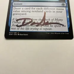 Dan Scott Signed MTG: Sudden Insight 077/281 U Artist Proof - Image 3