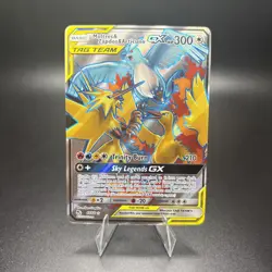 Moltres & Zapdos & Articuno GX (Full Art) 66/68 Hidden Fates Holo Pokemon - Image 1