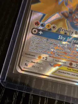 Moltres Zapdos Articuno GX 66/68 Hidden Fates Holo Rare Pokemon Card MINT - Image 2