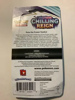 2021 Pokemon Sword & Shield Chilling Reign 1-Pack Blister Morpeko Promo SEALED - Image 2