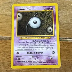 Unown P 58/105 Uncommon WOTC Neo Destiny Pokemon - Image 1