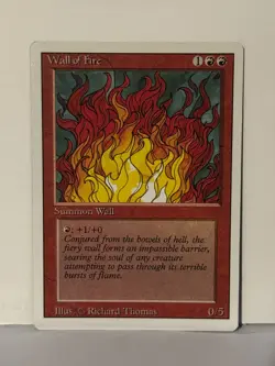 Wall of Fire Revised Edition NM MTG Magic Fast Shipping - Image 1