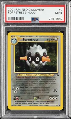 2001 POKEMON NEO DISCOVERY #2 FORRETRESS-HOLO PSA 9 - Image 1