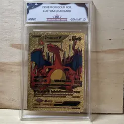 Pokemon TCG Charizard VMAX Slabbed And Graded Gem Mint 10 - Image 1