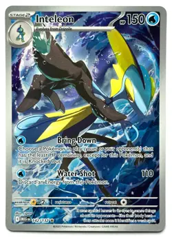 Inteleon 142/132 - Pokemon TCG - Mega Evolution Illustration Rare Holo - M/NM - Image 1