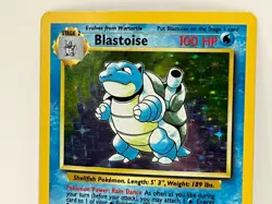 Vintage 1999 Pokemon TCG Base Set BLASTOISE HOLO Rare 2/102 LP-MP English, Unltd - Image 1