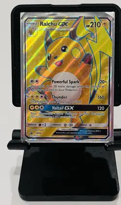 GREAT CONDITION! Raichu GX 2017 Holo SM90 Pokemon Card! - Image 1