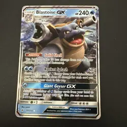 Pokemon TCG Blastoise GX 35/214 Ultra Rare Holo SM-Unbroken Bonds NM Near Mint - Image 1