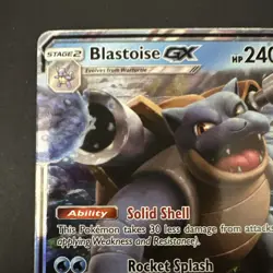 Pokemon TCG Blastoise GX 35/214 Ultra Rare Holo SM-Unbroken Bonds NM Near Mint - Image 3