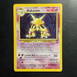 Pokemon Vintage Holo Alakazam 001/130 Base Set 2 Wotc 2000 - Image 1