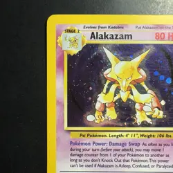 Pokemon Vintage Holo Alakazam 001/130 Base Set 2 Wotc 2000 - Image 2