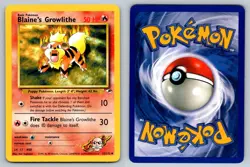 Blaine's Growlithe - Gym Heroes - Uncommon - 35/132 - Pokemon - LP - Image 1