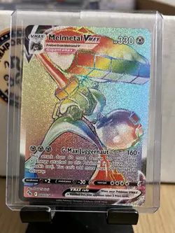 The Pokemon Company Melmetal VMAX 080/078 Pokemon GO Secret Rare Rainbow Rare NM - Image 1