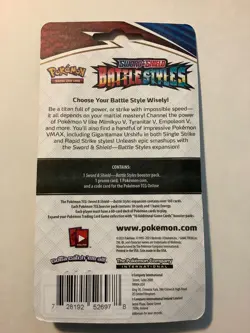 2021 Pokemon Sword & Shield Battle Styles 1-Pack Blister Arrokuda Promo SEALED - Image 2