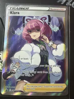 Klara Black Star Promo Full Art Trainer, Scarlet & Violet swsh302 Pokemon TCG NM - Image 1