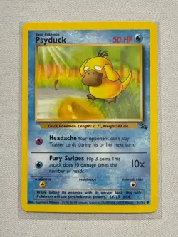 Psyduck 53/62 Common Fossil Pokemon Near Mint - Image 1