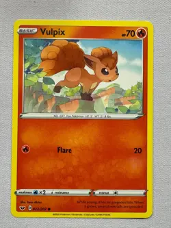 Vulpix 022/202 Common Sword & Shield Pokemon Near Mint - Image 1