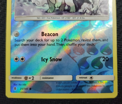 Pokemon Guardians Rising - Alolan Vulpix Reverse Holo 21/145 Common NM - Image 3