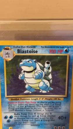 Pokemon TCG Blastoise Base Set 100 HP 2/102 Stage 2 Ken Sugimori - Image 2