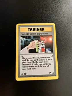 Pokemon Rocket's Secret Experiment 120/132 1st Edition Gym Challenge Collection - Image 1