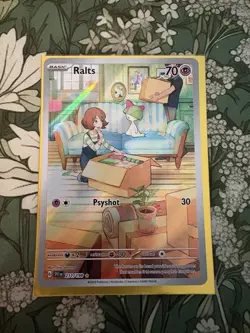 Pokemon TCG Ralts 211/198 Full Art Illustration Rare Card Scarlet & Violet - Image 1