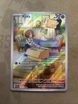 Pokemon TCG Ralts 211/198 Full Art Illustration Rare Card Scarlet & Violet - Image 1