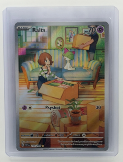 Pokemon TCG Ralts 211/198 – Scarlet & Violet Base – Illustration Rare – NM - Image 1