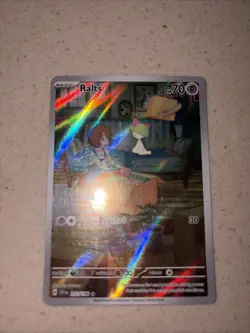 Pokemon TCG Ralts Scarlet and Violet Base Set Illustration Rare 211/198 - Image 1