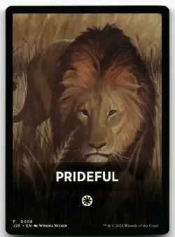 Prideful Theme Card #8 (NM) Foundations Jumpstart J25 Magic MTG - Image 1