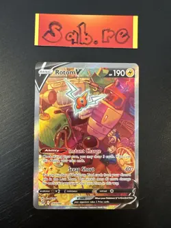 MINT/NM Condition Rotom V Alt Art SWSH Lost Origin 177/196 Pokemon Card - Image 1