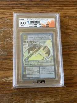 Omnimon Digimon Card Japanese Holo Digital Monster BANDAI Bo-537 Graded HGA 9.0 - Image 2