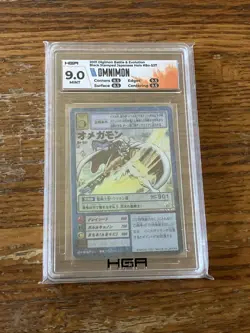 Omnimon Digimon Card Japanese Holo Digital Monster BANDAI Bo-537 Graded HGA 9.0 - Image 3