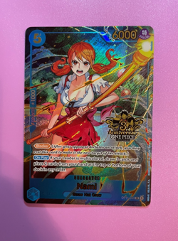 One Piece Card Game Nami OP11-054 Japanese 3rd Anniversary English Edition NM - Image 1