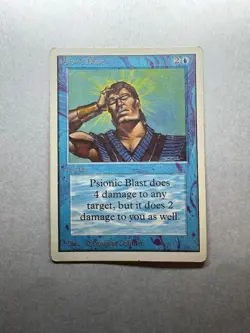 Psionic Blast - MTG - Unlimited - Moderate Play - Very Nice Vintage Card #3 - Image 1