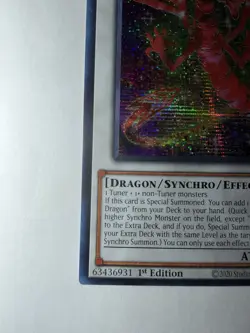Yu-Gi-Oh Crimson Dragon MP24-EN097 Prismatic Secret Rare Card - Image 2