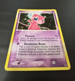 Mew 040 Swirl Nintendo Holo Black Star Promo Pokemon Card NM #2 - Image 3