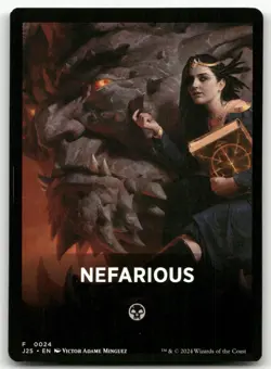Nefarious Theme Card #24 (NM) Foundations Jumpstart J25 Magic MTG - Image 1