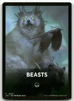 Beasts Theme Card #37 (NM) Foundations Jumpstart J25 Magic MTG - Image 1