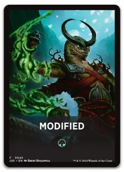 Modified Theme Card #45 (NM) Foundations Jumpstart J25 Magic MTG - Image 1