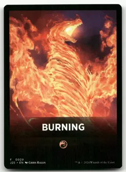 Burning Theme Card #29 (NM) Foundations Jumpstart J25 Magic MTG - Image 1