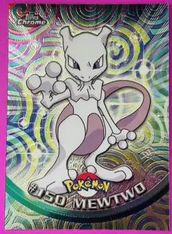 Mewtwo Topps Chrome Series 2 Holo LP Topps #150 Pokemon Trading Card Game - Image 2