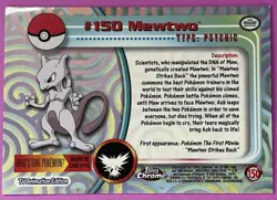 Mewtwo Topps Chrome Series 2 Holo LP Topps #150 Pokemon Trading Card Game - Image 3
