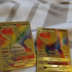 Charizard GX Gold Foil Pokemon Cards Lot of 2 - Image 1