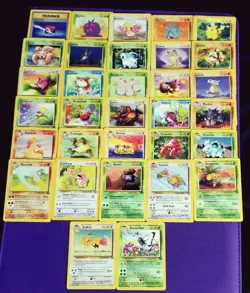 Pokemon Complete Jungle 32 Card Common/Uncommon Set 1999 WOTC Vintage Lot - Image 1