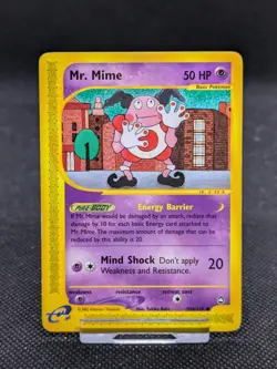 Pokemon Card Mr. Mime 95b/147 Non Holo Aquapolis WOTC LP EXCELLENT - Image 1