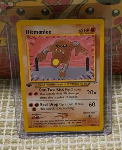 Hitmonlee Pokemon Card 2002 Neo Destiny Expansion Set 42/105 1st Edition - Image 1