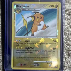 Pokemon Raichu Lv.39 POP Series 9 Holo Card 3/17 2009 HP90 Stage 1 Nintendo - Image 1