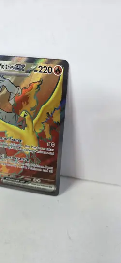 Pokemon Card Destined Rivals Team Rocket’s Moltres 208/182 SR NM 2025 - Image 4