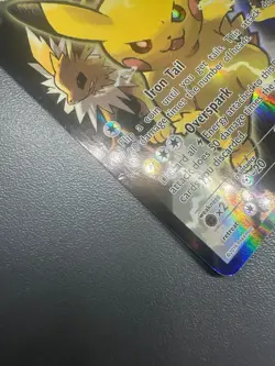 2016 Pikachu EX XY124 RARE Holo Black Star Promo Pokemon Card Adult Owned - MP - Image 4